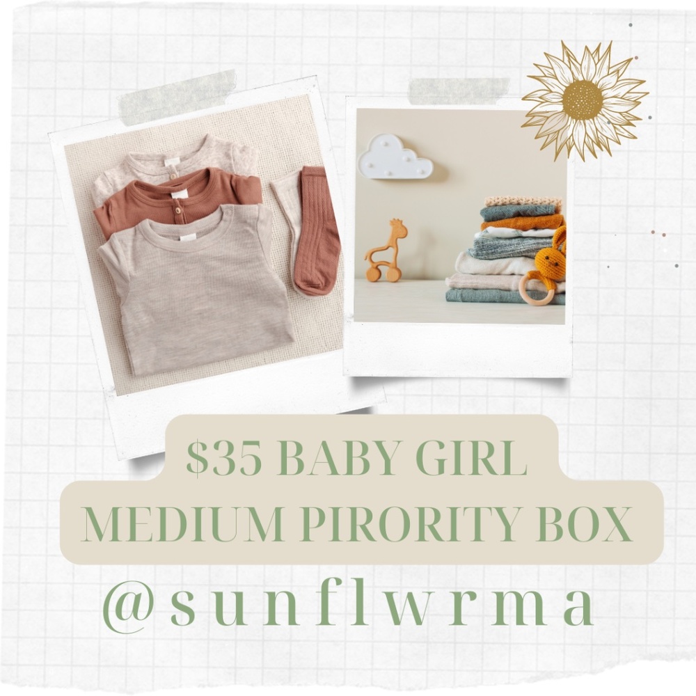 $25 baby girl medium priority box mystery box